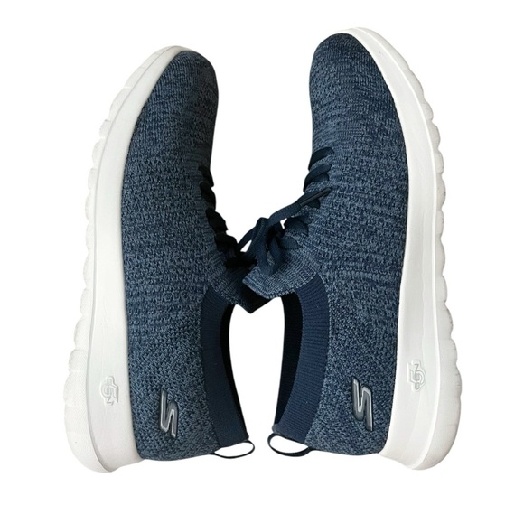 SKECHERS Go Walk Joy Abbie Size 8 Navy Blue Knit Upper Comfort Walking Shoe - Picture 11 of 11